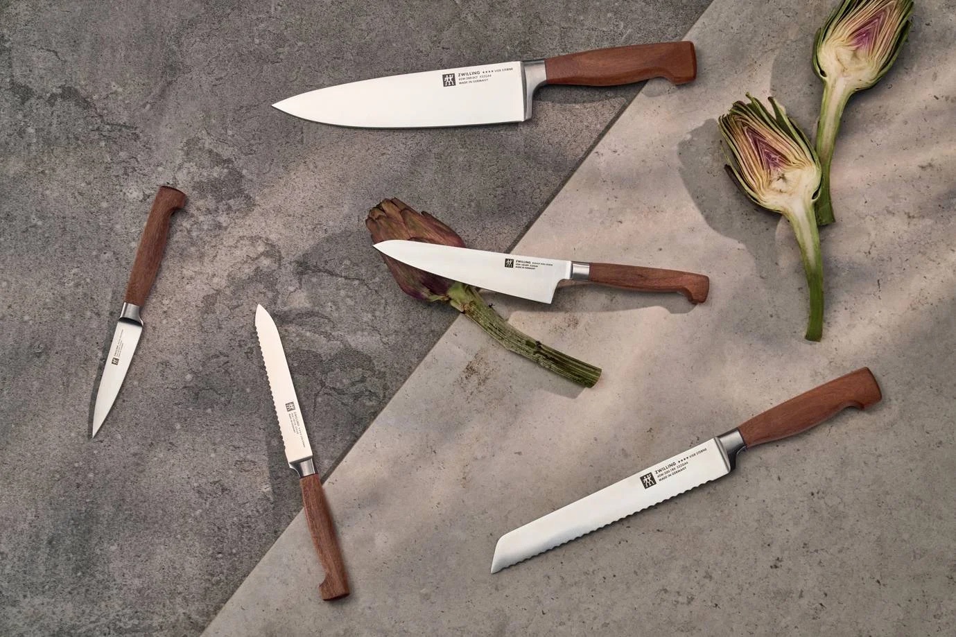 Kované nože ZWILLING Four Star Wood vyrobené v Solingenu